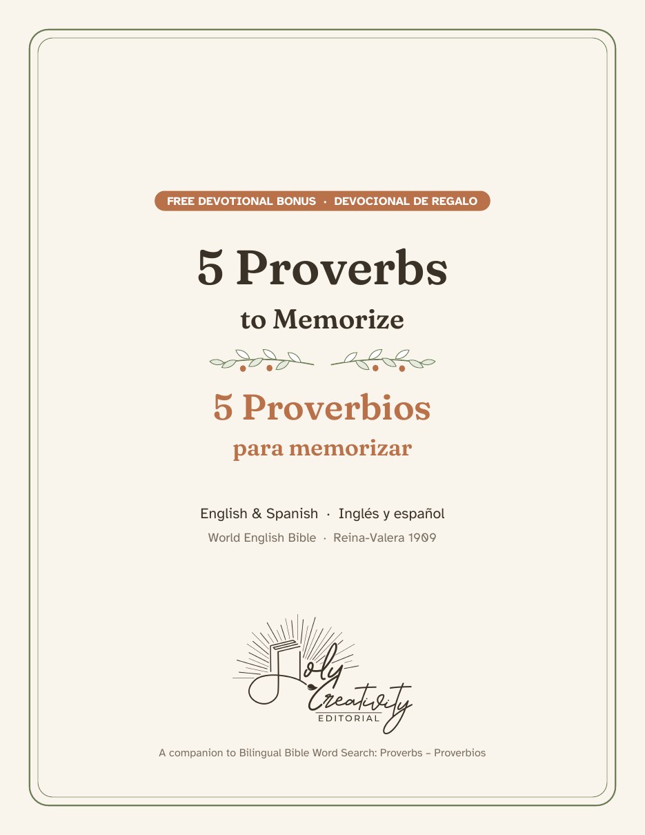 Cover of the devotional 5 Proverbs to Memorize